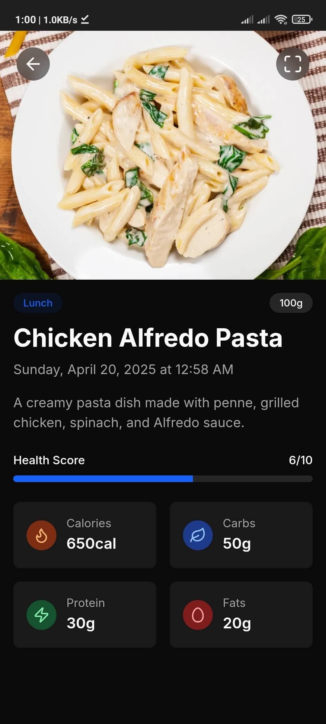 AI Food Recognition
